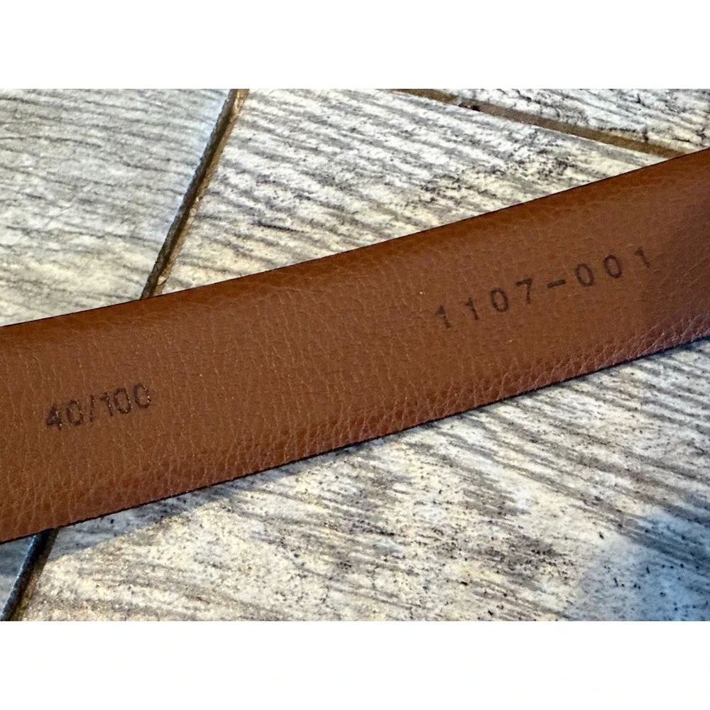Genuine Italian Leather USA 1107-001 Dress Belt Mens 40 Black Handcrafted NWOT‎